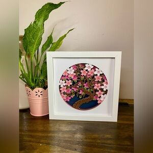 3D Cherry Blossom Tree Shadowbox